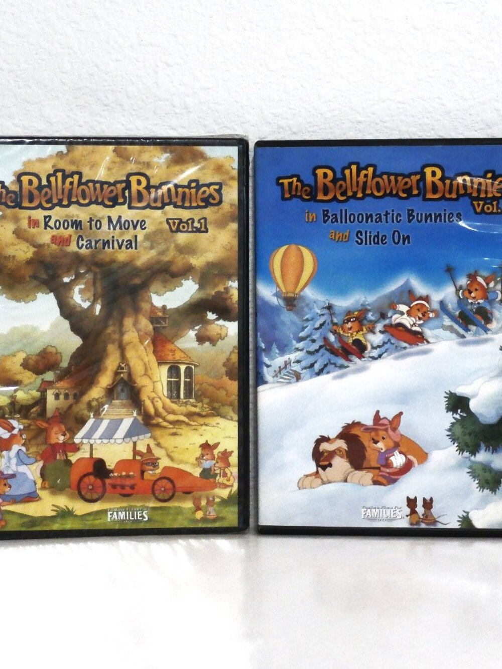 THE BELLFLOWER BUNNIES DVD Set of 2 Vol. 1 (New) & Vol. 2, (Like New) 4 Episodes